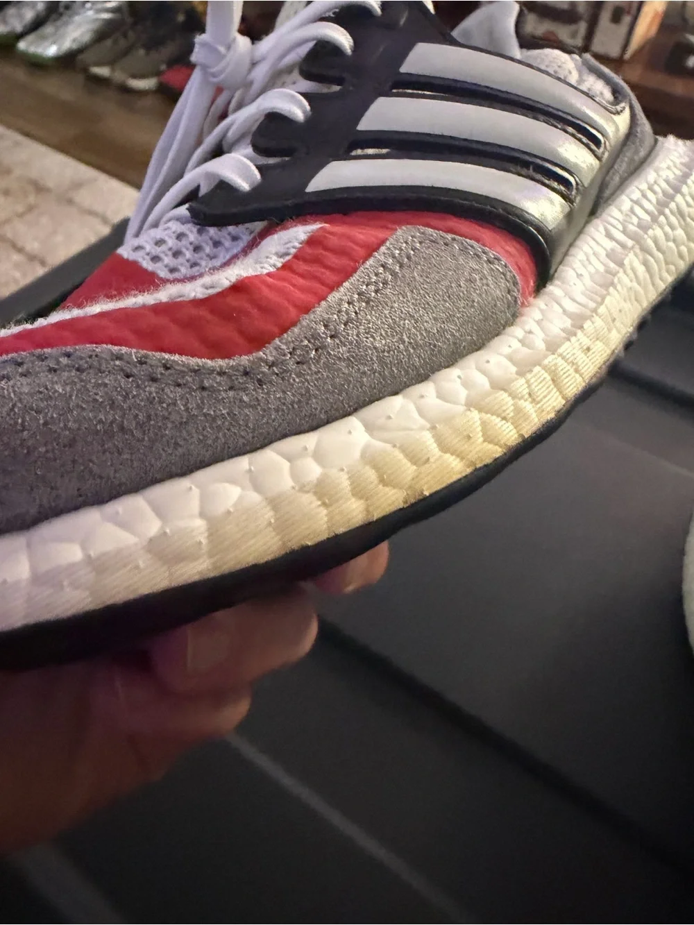 Adidas Ultraboost 1.0 S&L “Grey Scarlet” EF2027 Size 12 Men’s